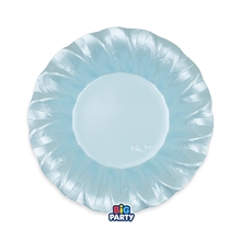 PIATTI FONDI WAVY CELESTE PERLATO 24CM 6PZ