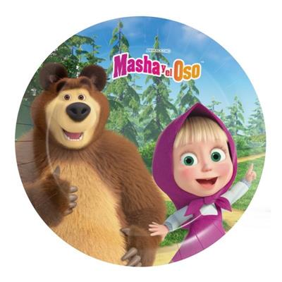 PIATTI MASHA E ORSO 18CM 8PZ