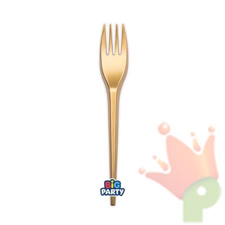 FORCHETTE ORO RIUTILIZZABILI 17,5CM 20PZ