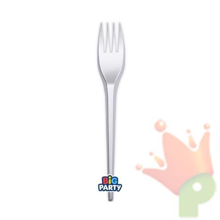 FORCHETTE ARGENTO RIUTILIZZABILI 17,5CM 20PZ
