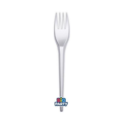 FORCHETTE ARGENTO RIUTILIZZABILI 17,5CM 20PZ
