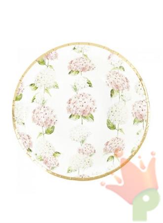 PIATTI GIARDINO DELLE ORTENSIE 27CM 8PZ