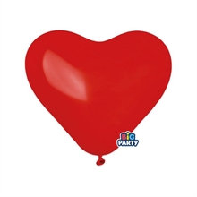 PALLONCINI A CUORE ROSSO 10INCH 25CM 8PZ