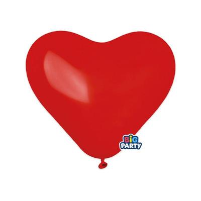 PALLONCINI A CUORE ROSSO 10INCH 25CM 8PZ