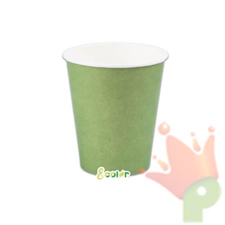 BICCHIERI ECOLOR VERDE OLIVA 250CC 25PZ