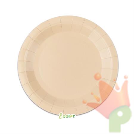 PIATTI ECOLOR CAPPUCCINO 24CM 25PZ