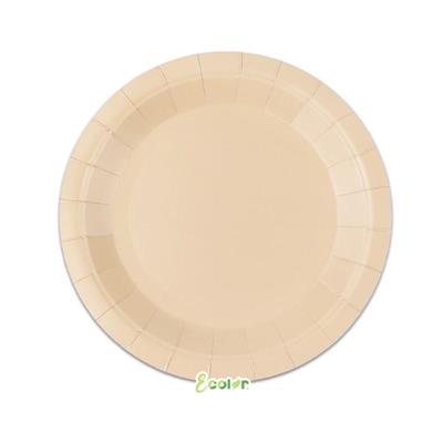 PIATTI ECOLOR CAPPUCCINO 24CM 25PZ