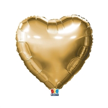 PALLONCINO MYLAR CUORE ORO METALLIZZATO 18INCH