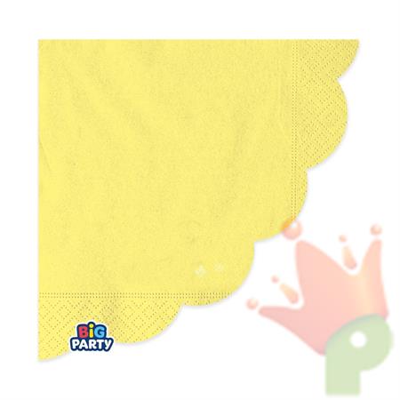 TOVAGLIOLI WAVY GIALLO 33X33CM 16PZ