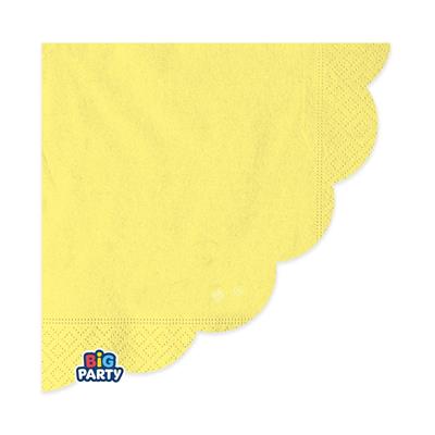 TOVAGLIOLI WAVY GIALLO 33X33CM 16PZ