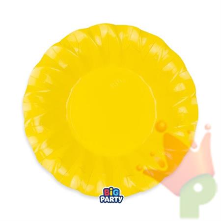 PIATTI FONDI WAVY GIALLO 24CM 6PZ
