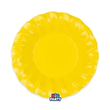 PIATTI FONDI WAVY GIALLO 24CM 6PZ