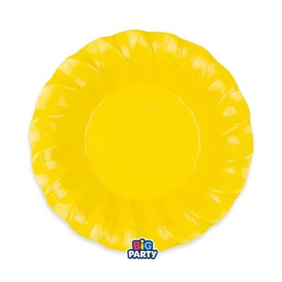 PIATTI FONDI WAVY GIALLO 24CM 6PZ