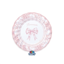 PIATTI BENVENUTA FIOCCO VINTAGE ROSA 20CM 6PZ
