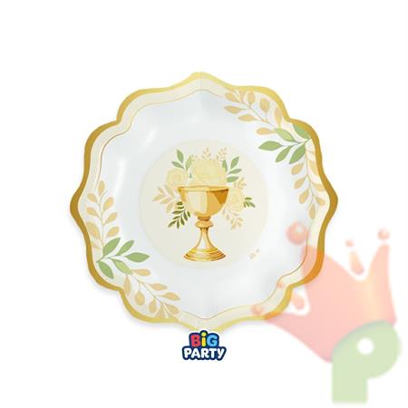 PIATTI SANTA COMUNIONE 20CM 6PZ