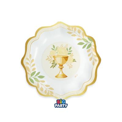 PIATTI SANTA COMUNIONE 20CM 6PZ