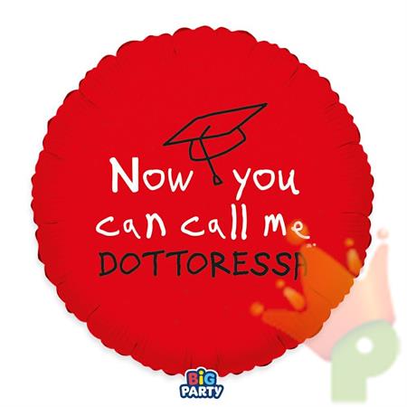 PALLONCINO MYLAR CALL ME DOTTORESSA 45CM
