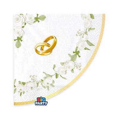TOVAGLIOLI FOREVER TOGETHER PROMESSA 33X33CM 16PZ