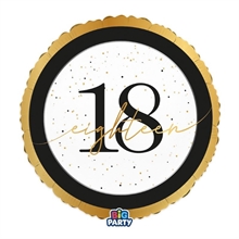 PALLONCINO MYLAR 18 ANNI HAPPY BIRTHDAY PRESTIGE 45CM