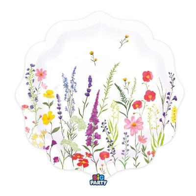 PIATTI FIORI DI CAMPO 25CM 6PZ