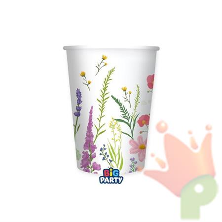BICCHIERI FIORI DI CAMPO 250CC 6PZ
