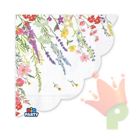 TOVAGLIOLI FIORI DI CAMPO 33X33CM 16PZ