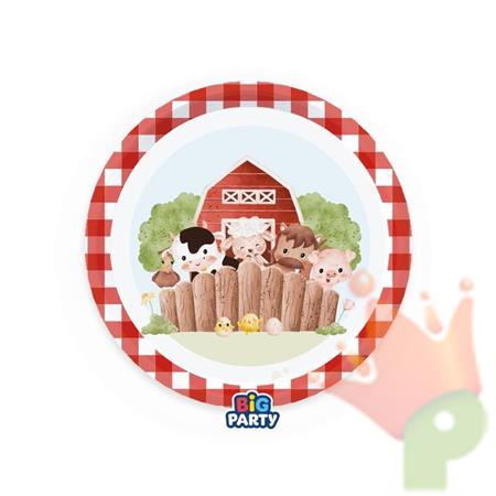 PIATTI LITTLE FARM 18CM 6PZ