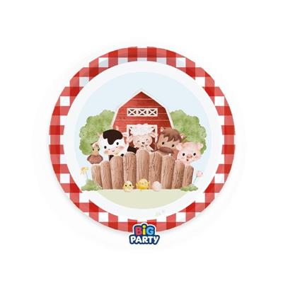 PIATTI LITTLE FARM 18CM 6PZ