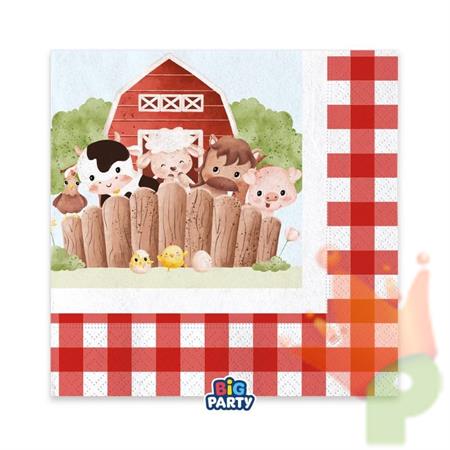 TOVAGLIOLI LITTLE FARM 33X33CM 16PZ