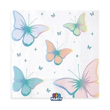 TOVAGLIOLI BUTTERFLY 33X33CM 16PZ