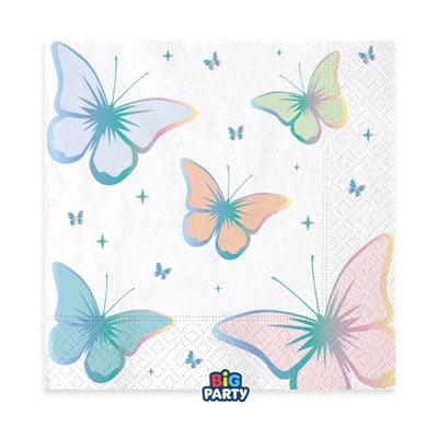 TOVAGLIOLI BUTTERFLY 33X33CM 16PZ