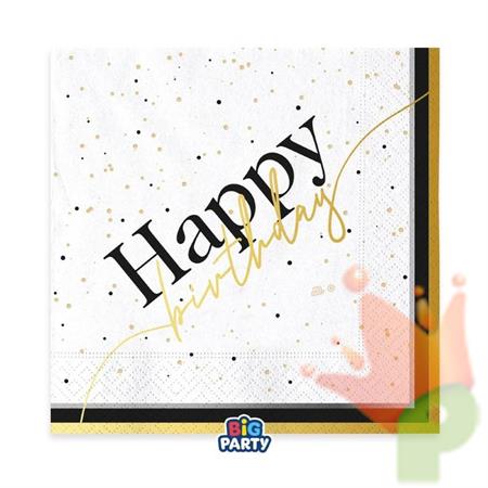 TOVAGLIOLI HAPPY BIRTHDAY PRESTIGE 33X33CM 16PZ
