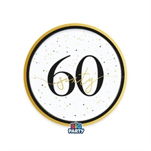 PIATTI HAPPY BIRTHDAY PRESTIGE 60 ANNI 18CM 6PZ