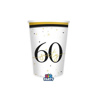 BICCHIERI HAPPY BIRTHDAY PRESTIGE 60 ANNI 250CC 6PZ