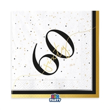 TOVAGLIOLI HAPPY BIRTHDAY PRESTIGE 60 ANNI 33X33CM 16PZ