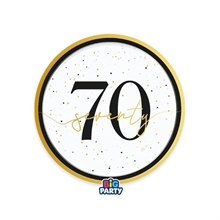 PIATTI HAPPY BIRTHDAY PRESTIGE 70 ANNI 18CM 6PZ