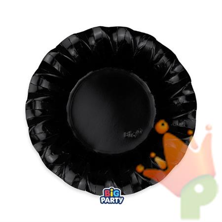 PIATTI FONDI WAVY NERO 24CM 6PZ