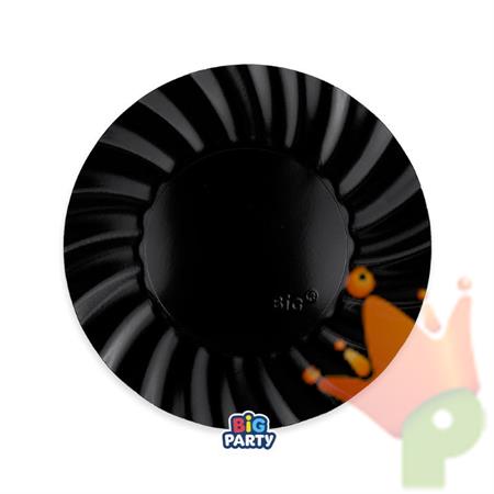 PIATTI WAVY NERO 20CM 6PZ