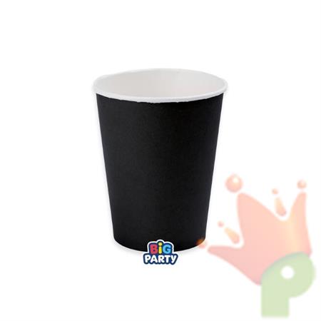 BICCHIERI WAVY NERO 250CC 6PZ