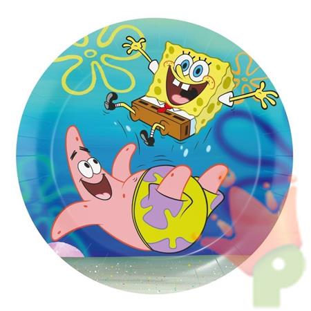 PIATTI SPONGEBOB 18CM 8PZ