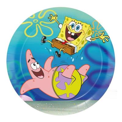 PIATTI SPONGEBOB 18CM 8PZ