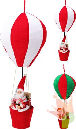 MONGOLFIERA CON BABBO NATALE 40X97CM 1 PZ ASSORTITO
