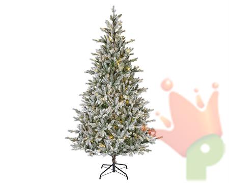 ALBERO DI NATALE INNEVATO 210 CM ALLISON PINE LUMINOSO 430 LED