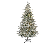 ALBERO DI NATALE INNEVATO 210 CM ALLISON PINE LUMINOSO 430 LED
