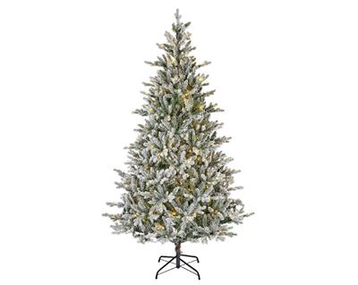 ALBERO DI NATALE INNEVATO 210 CM ALLISON PINE LUMINOSO 430 LED