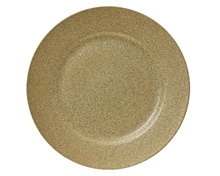 PIATTO DECORATIVO IN PP ORO GLITTER 33 CM