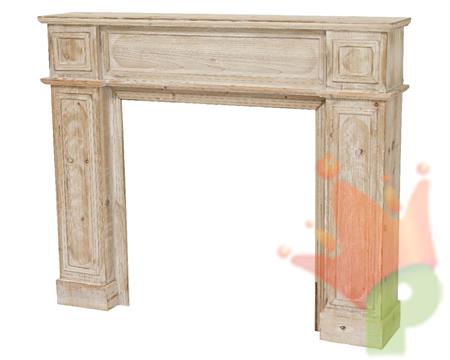 CORNICE PER CAMINETTO IN LEGNO 23X101X120CM