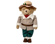ORSETTO NATALIZIO CON CAPPELLO IN POLIESTERE H.88 CM