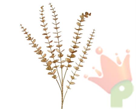 RAMO EUCALIPTO IN PLASTICA ORO H.85 CM
