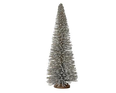ALBERO ARGENTO GLITTER H.60 X 24 CM